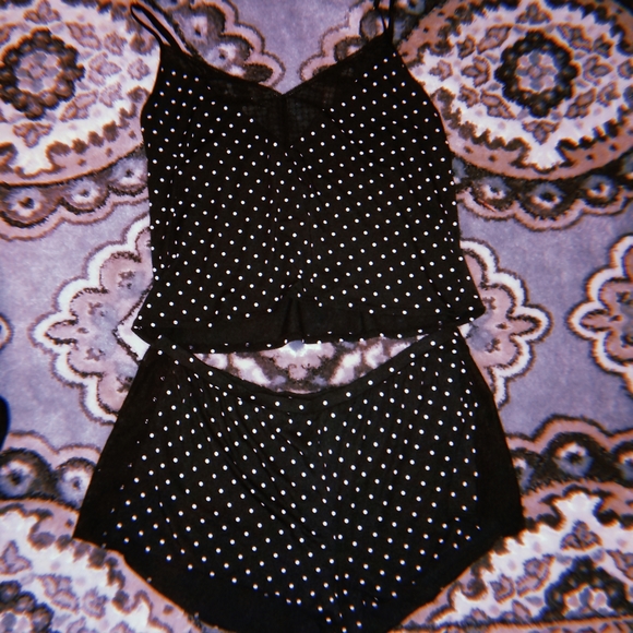 Victoria's Secret Other - Victoria's Secret M/L polka dot pajama set